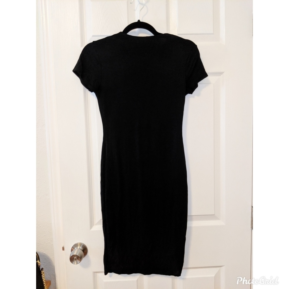 Knit black dress